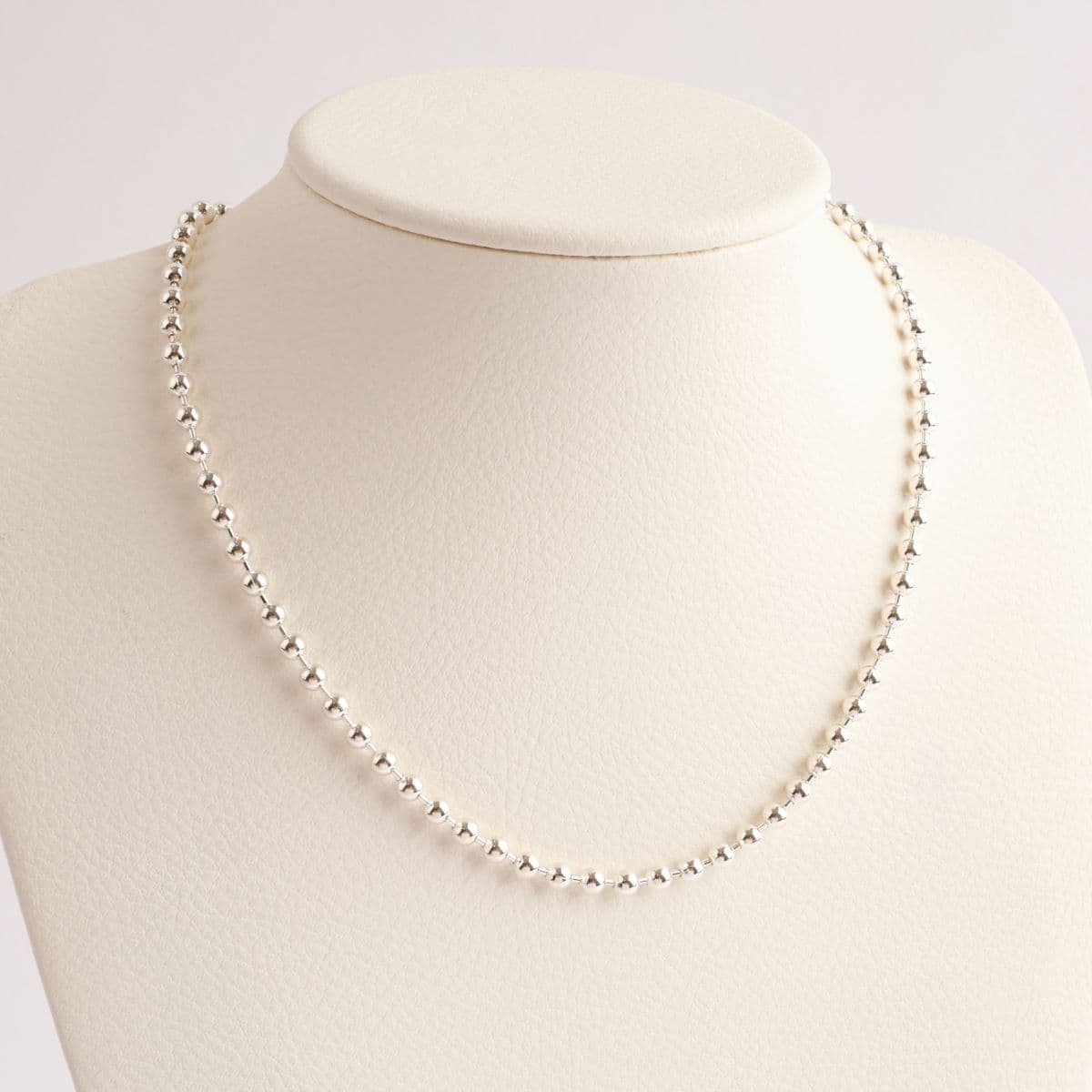 Silver 925 4mm Ball Chain Dog Tag Necklace 40cm 45cm 102485 102486 - 이미지 2