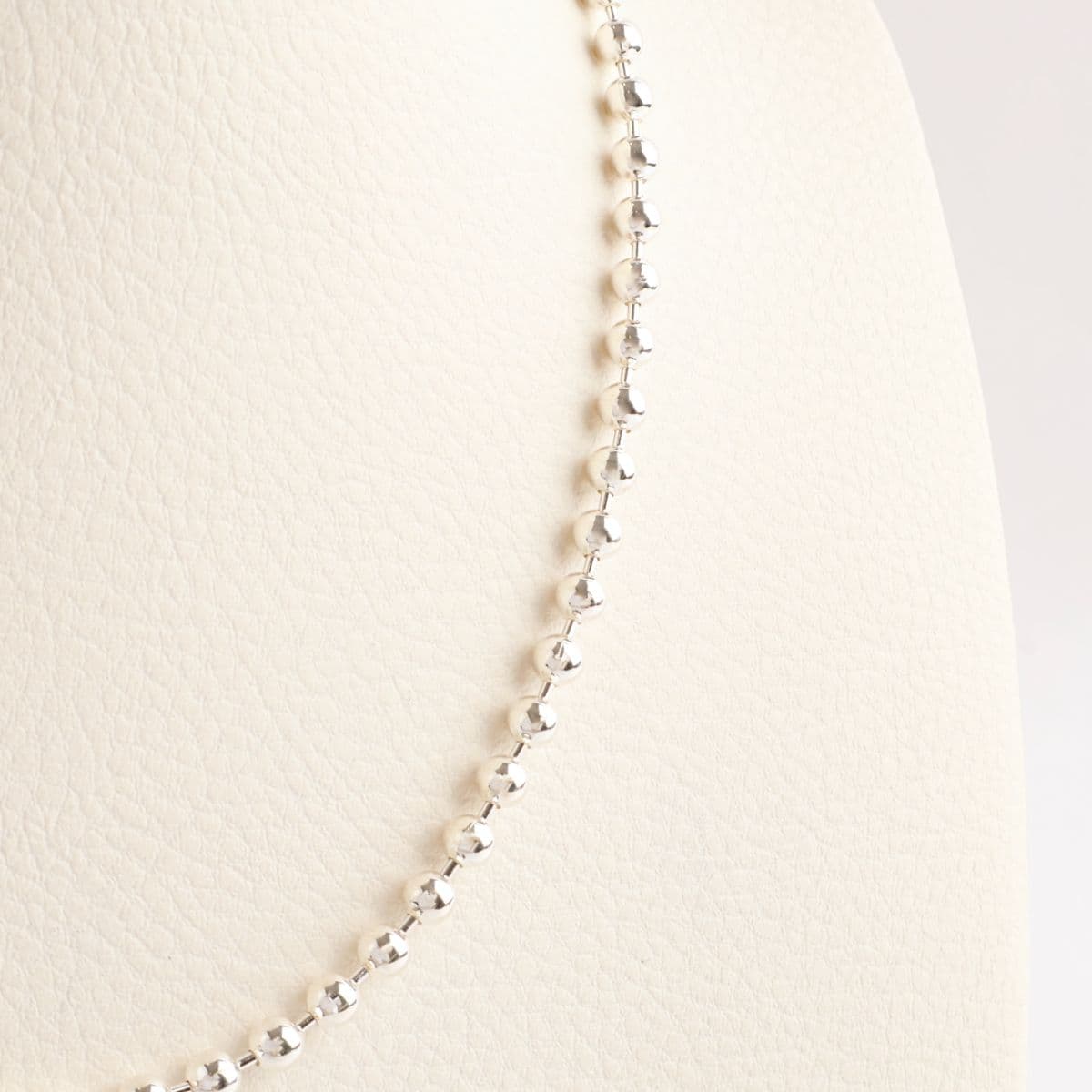 Silver 925 4mm Ball Chain Dog Tag Necklace 40cm 45cm 102485 102486 - 이미지 3