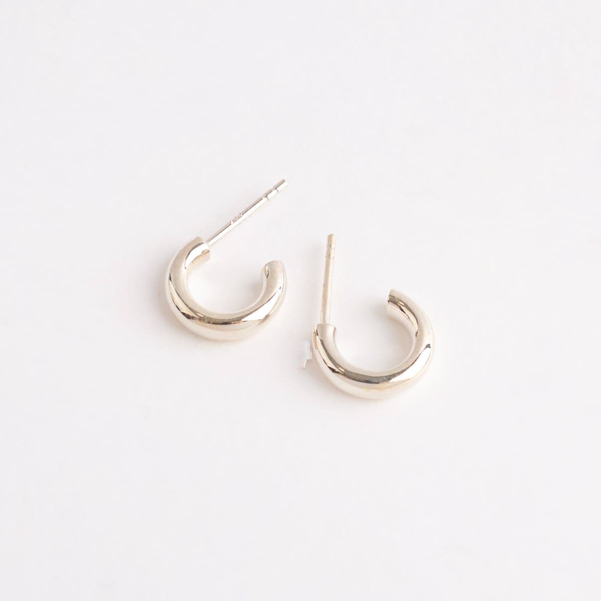Silver 925 Mini Hoop Ring Earrings 3x12mm Made in Korea 100634 - 이미지 5