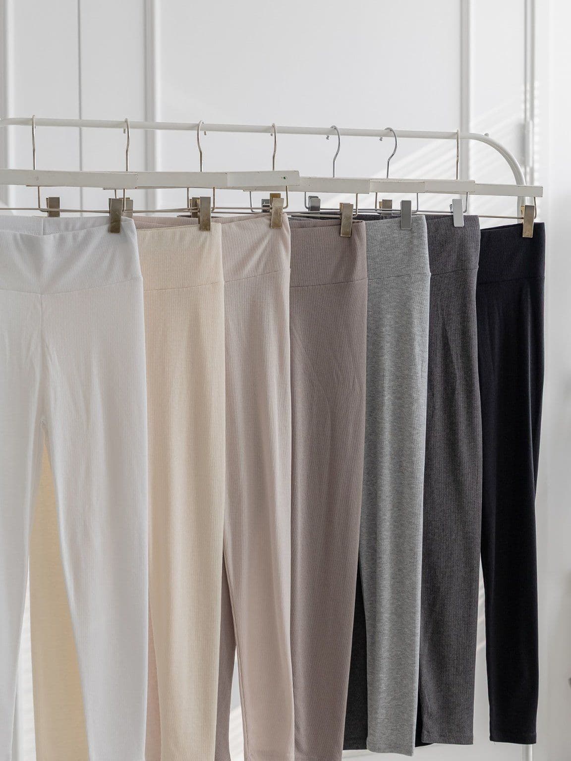 Sweet Ribbed Spandex Obi Leggings - 이미지 20