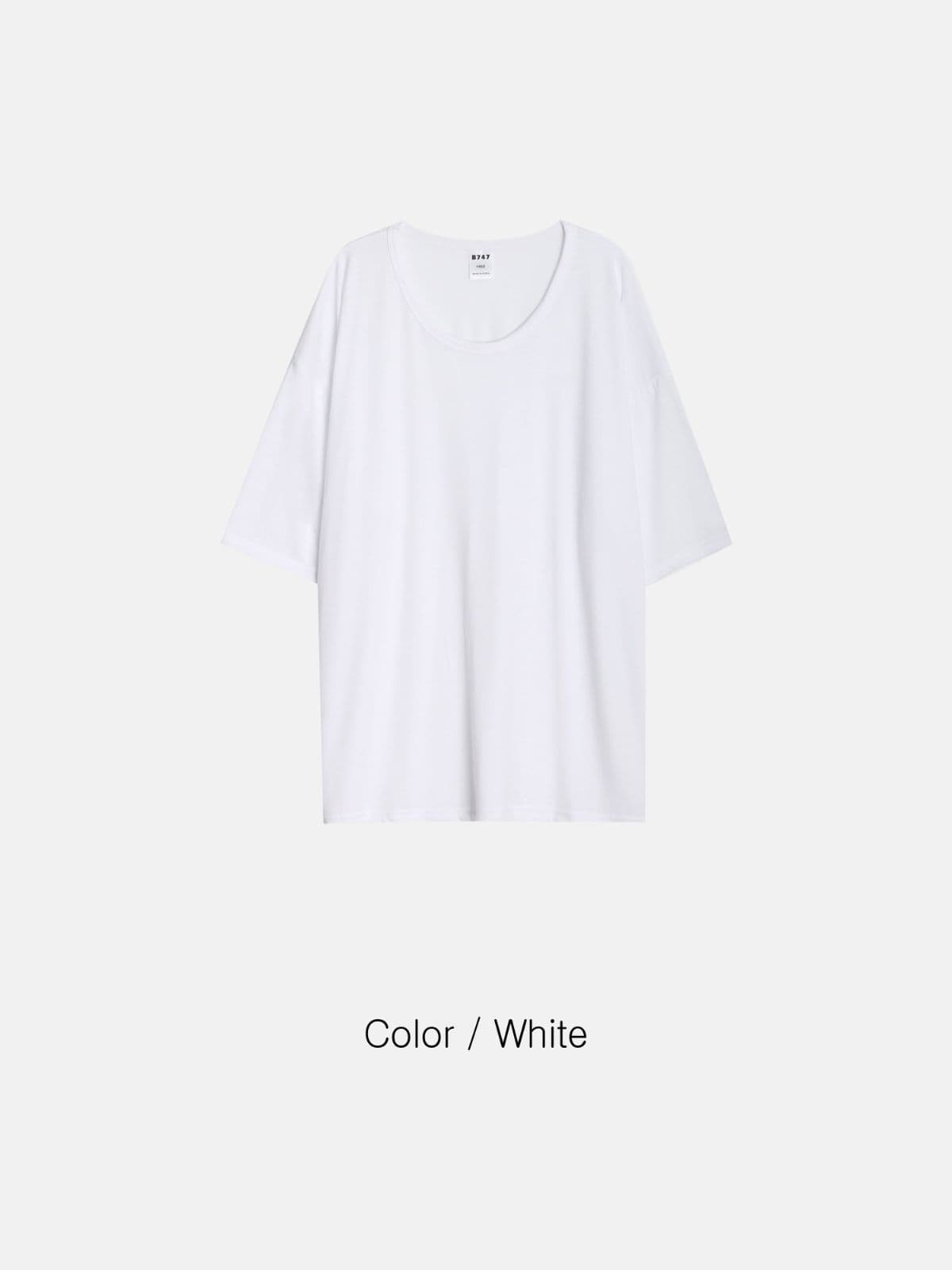Muscle Fit U-Neck Short Sleeve T-Shirt Summer New Arrival - 이미지 1