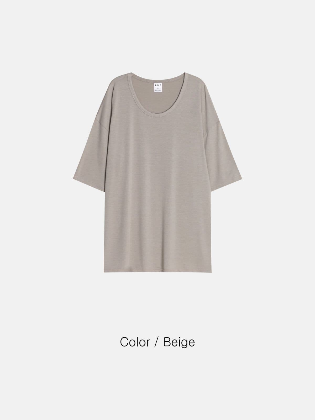 Muscle Fit U-Neck Short Sleeve T-Shirt Summer New Arrival - 이미지 2