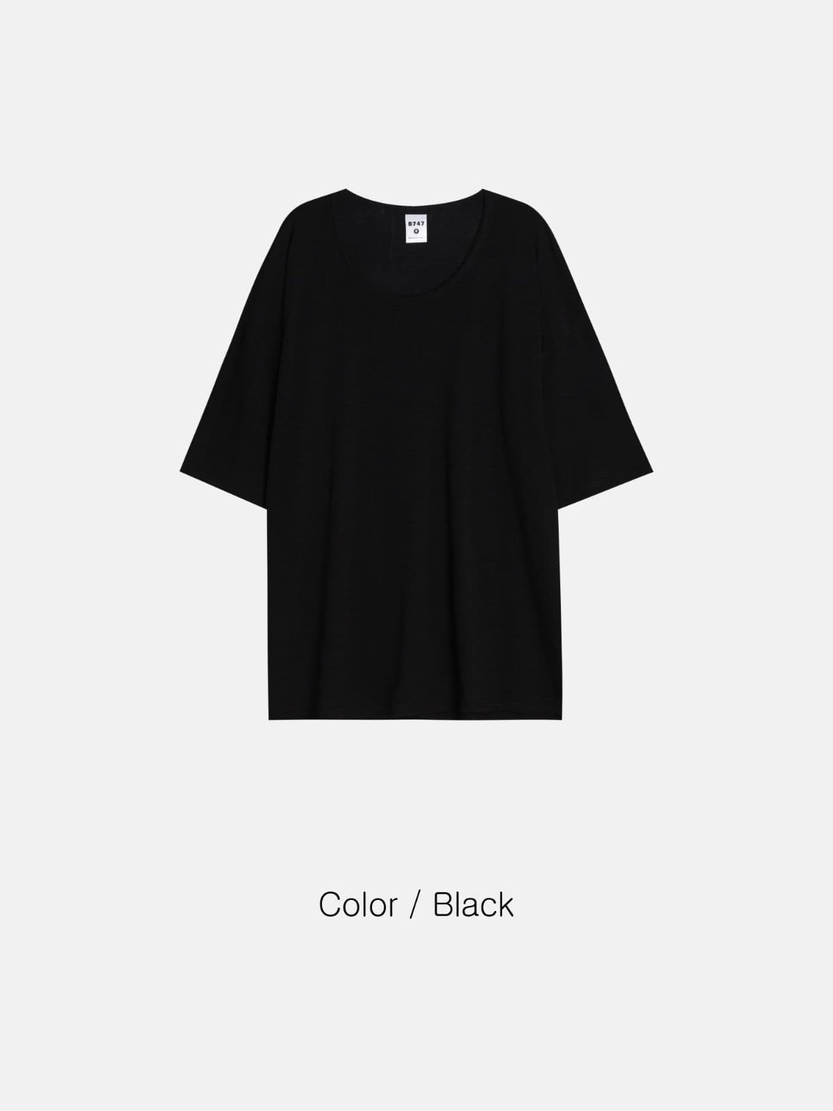 Muscle Fit U-Neck Short Sleeve T-Shirt Summer New Arrival - 이미지 3
