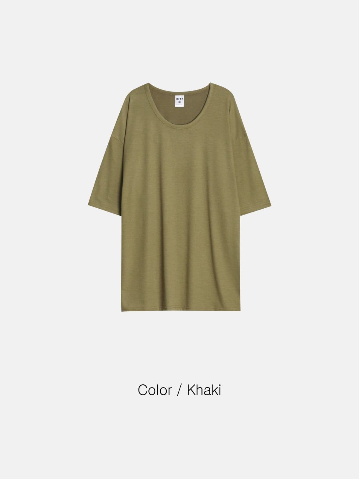 Muscle Fit U-Neck Short Sleeve T-Shirt Summer New Arrival - 이미지 4