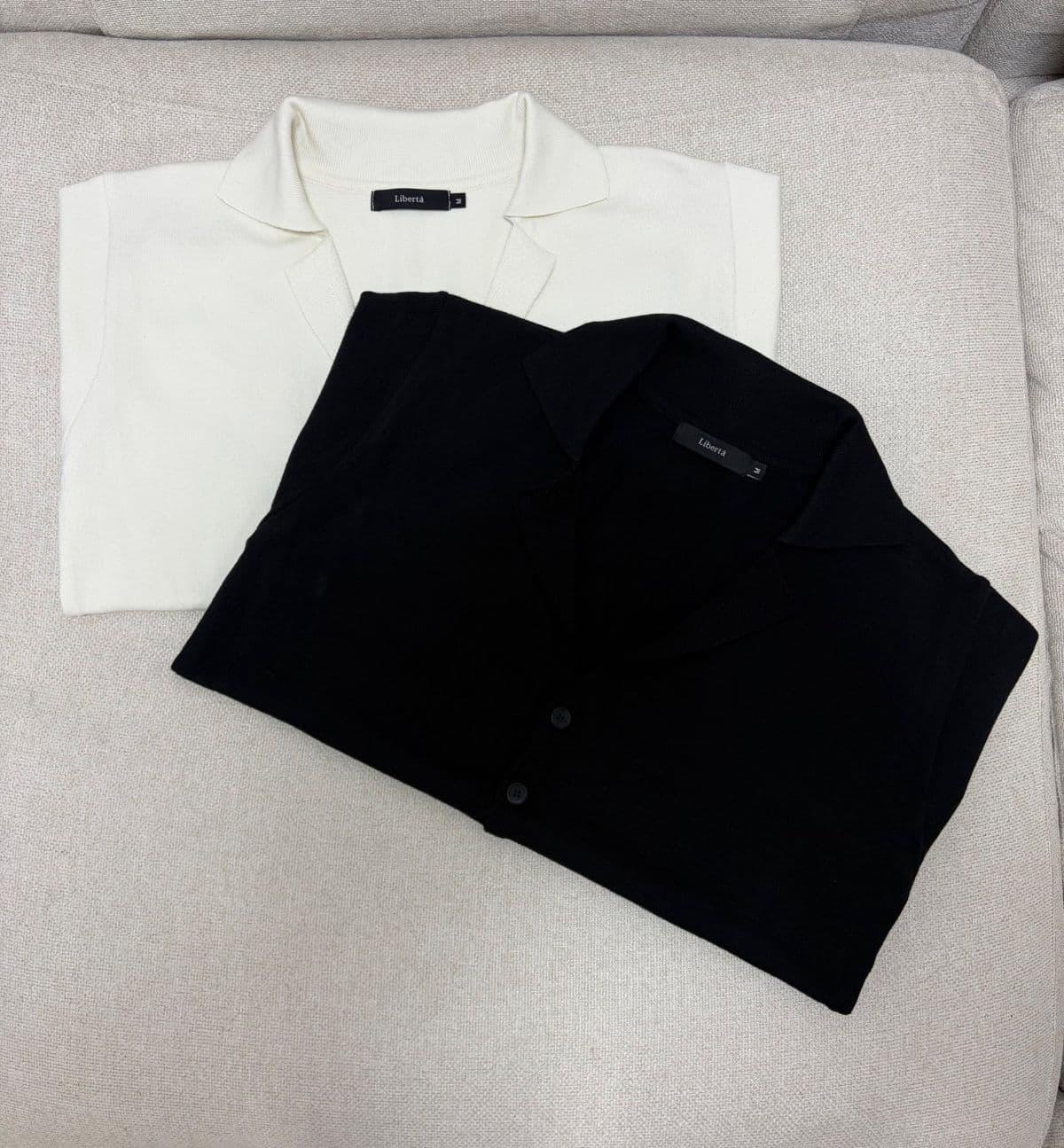 BL Muscle Fit Collared Short Sleeve Knit Cardigan - 이미지 6