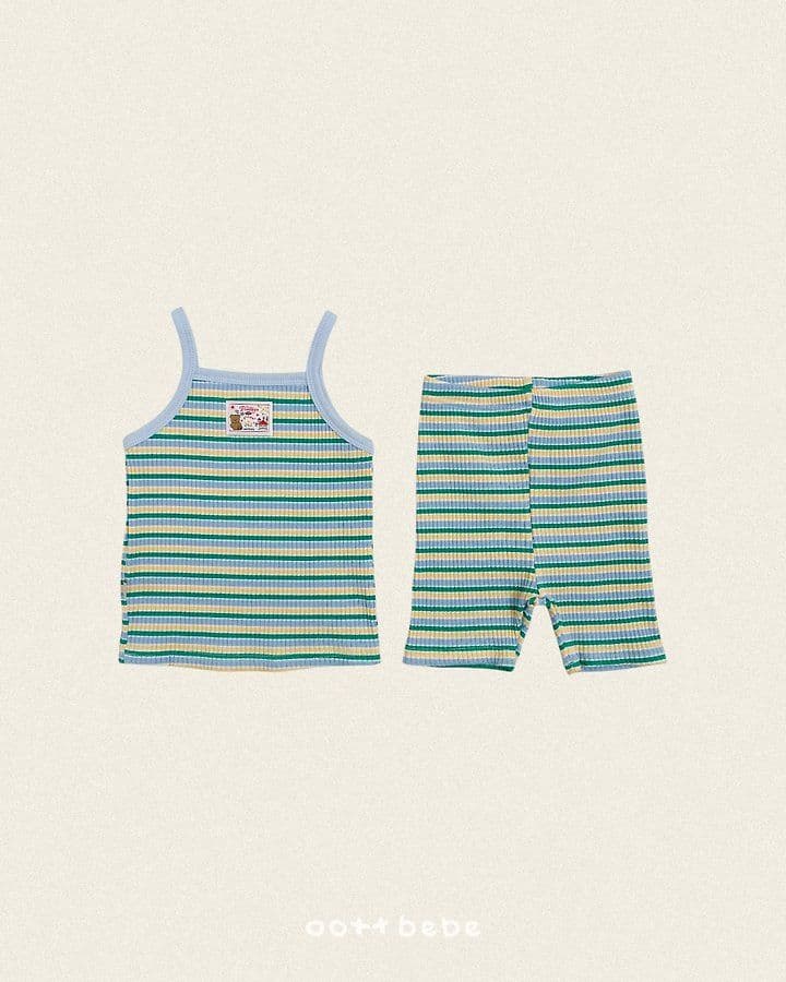 26 Summer) [Haute Bebe] Rainbow Strap Sleeveless Set - 이미지 12