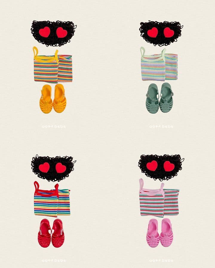 26 Summer) [Haute Bebe] Rainbow Strap Sleeveless Set - 이미지 20