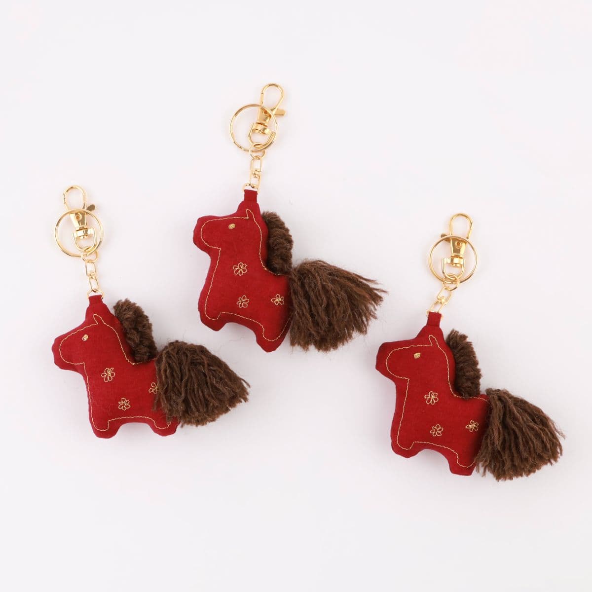 Lucky Red Horse Keyring - 이미지 2
