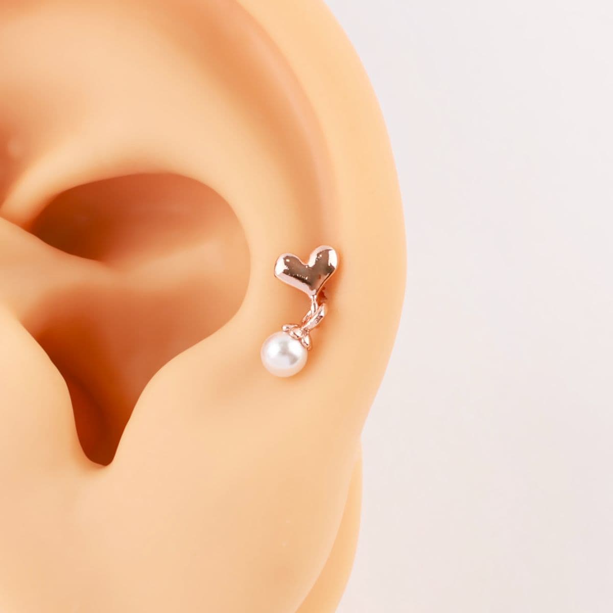 [Noble Piercing] Pearl Heart - 이미지 4