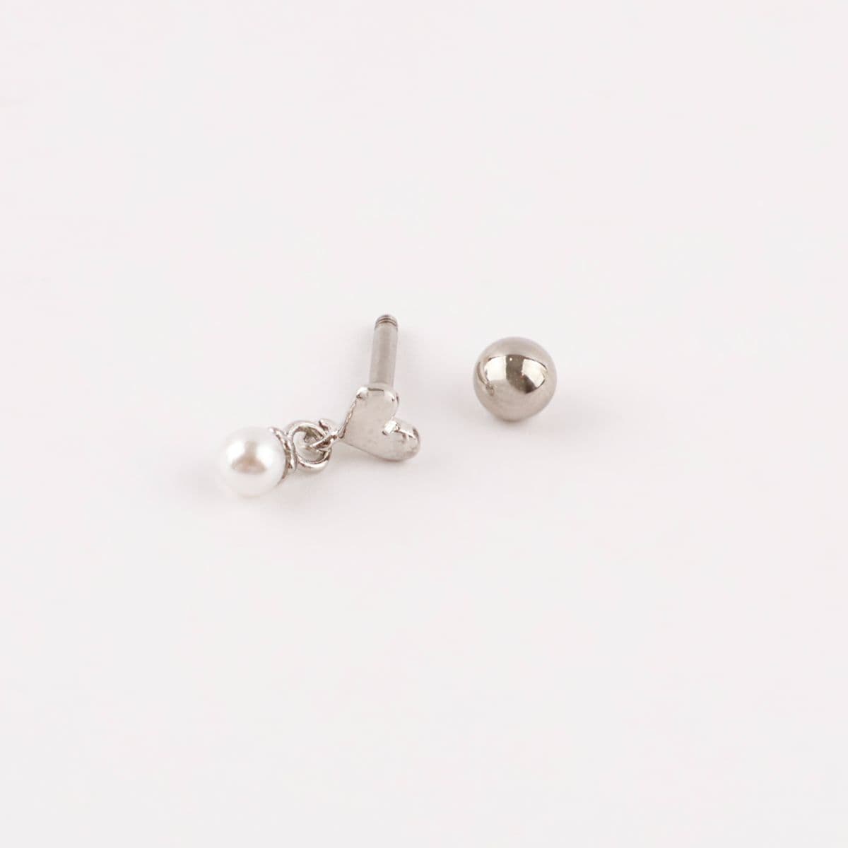 [Noble Piercing] Pearl Heart - 이미지 6