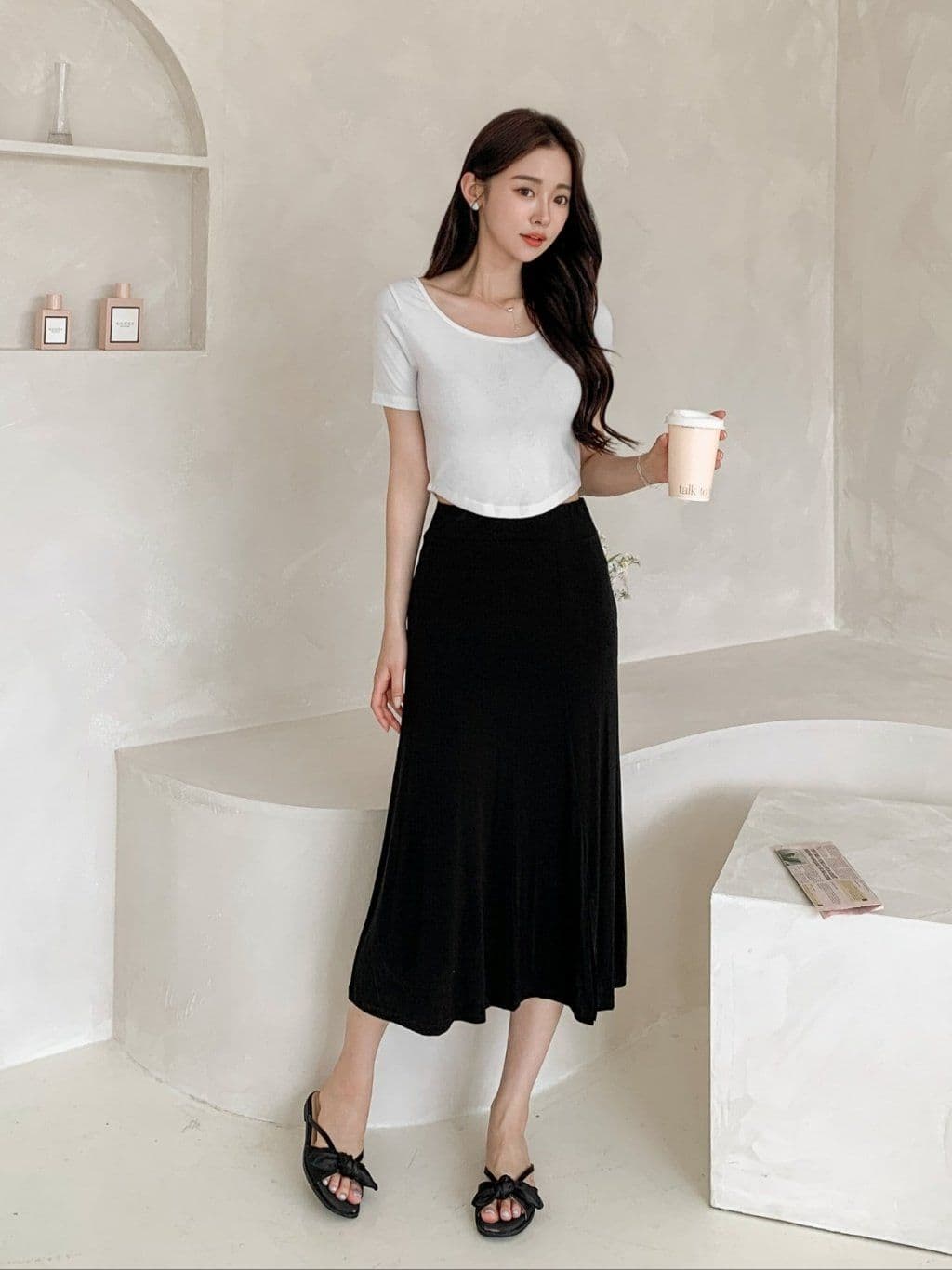 Slit Spandex Long SK - 이미지 13