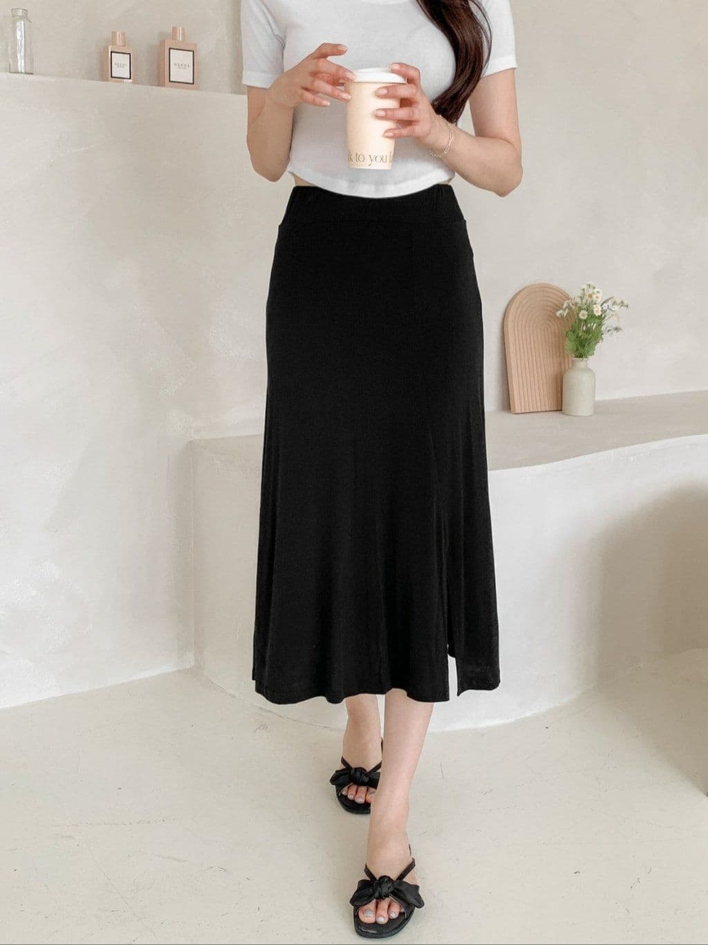 Slit Spandex Long SK - 이미지 14