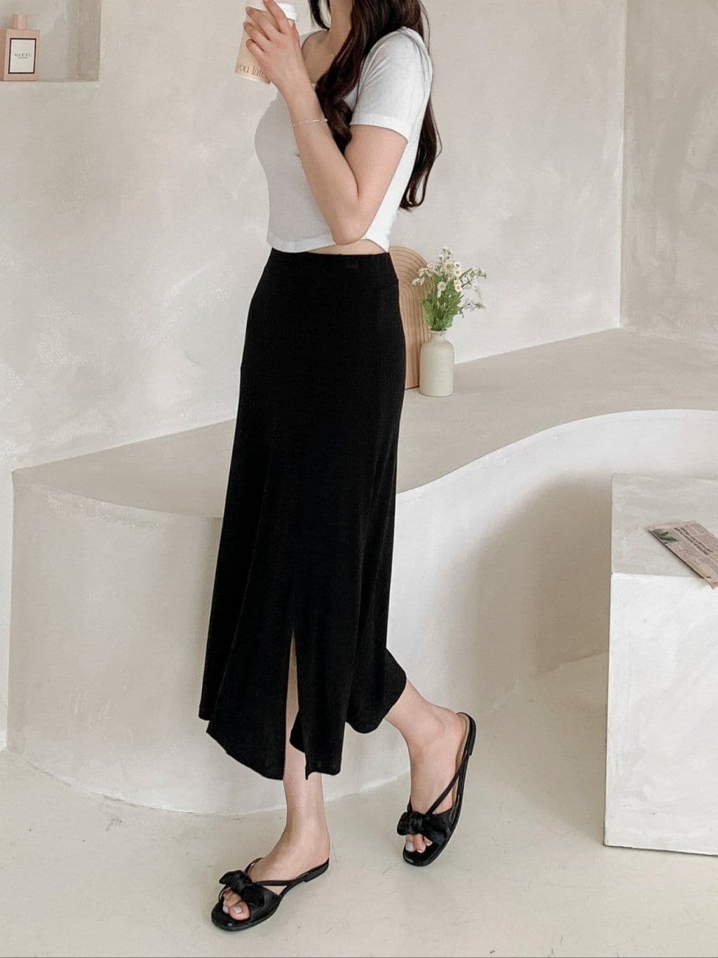 Slit Spandex Long SK - 이미지 16