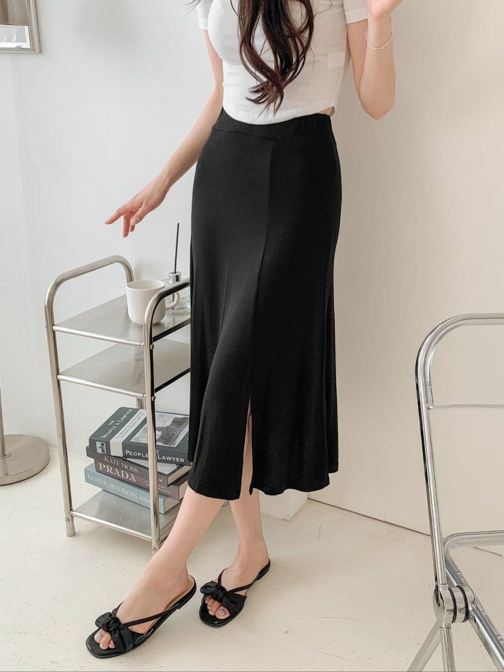 Slit Spandex Long SK - 이미지 18