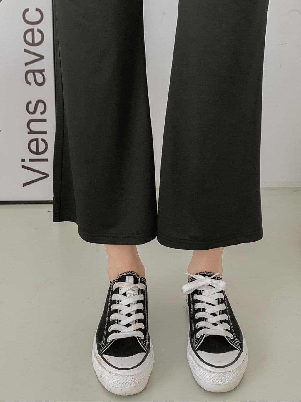 Cool Spandex Cropped Bootcut Pants - 이미지 15