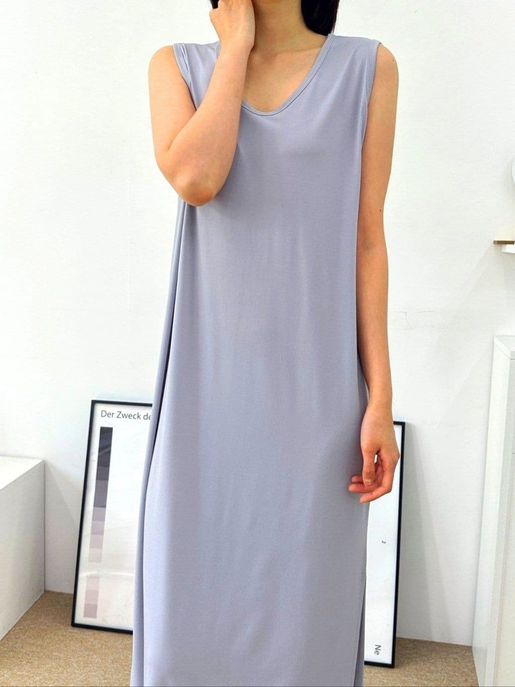 Ice long slit dress - 이미지 9
