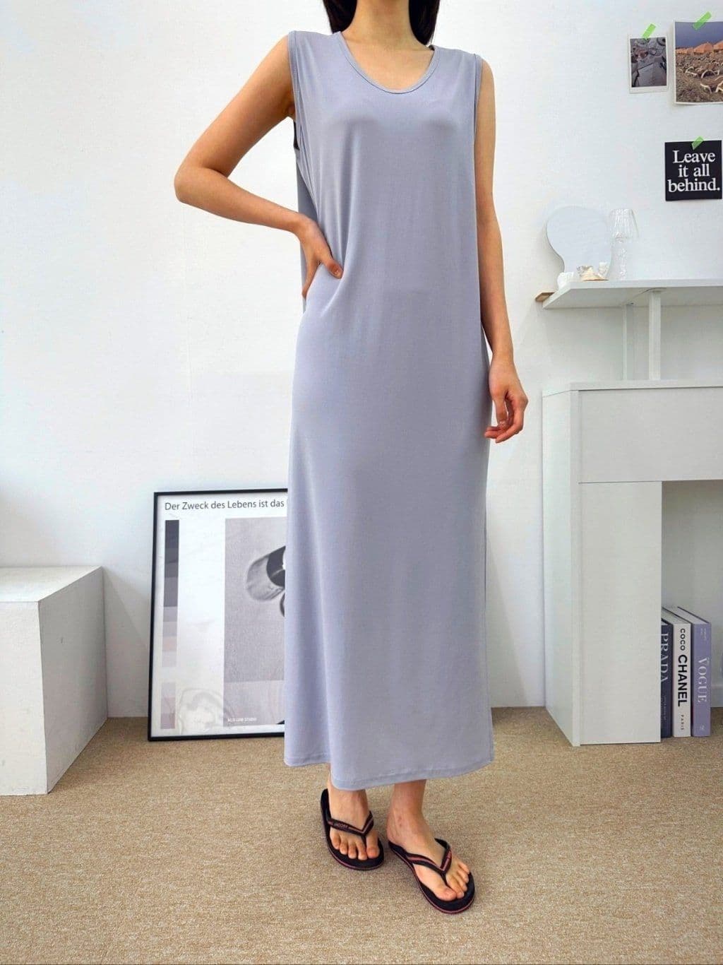 Ice long slit dress - 이미지 12