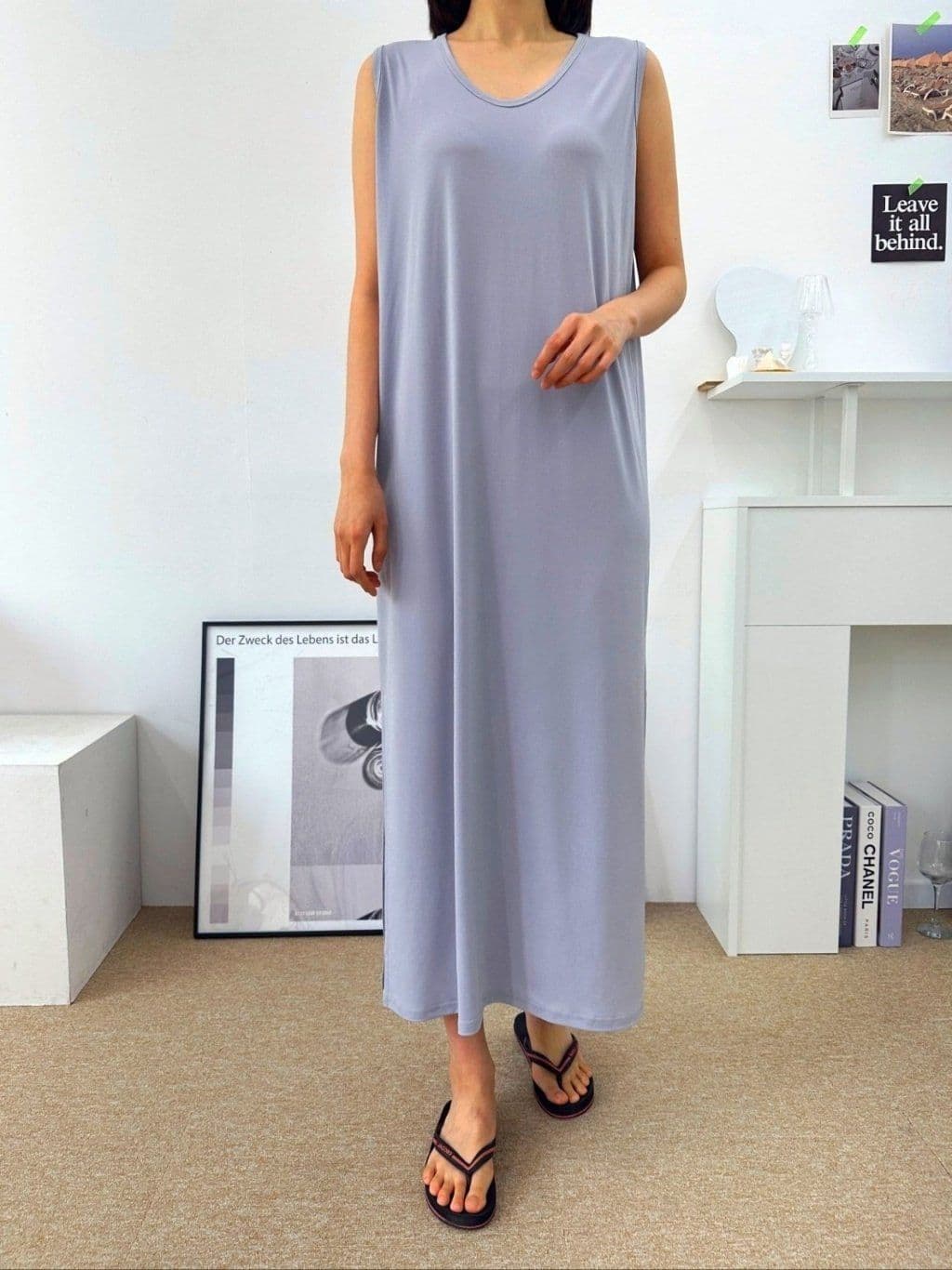Ice long slit dress - 이미지 13