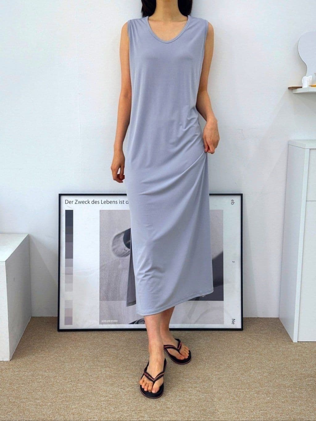 Ice long slit dress - 이미지 16