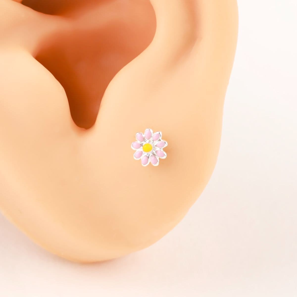 [Noble Piercing] Blue Flower / Pink Flower - 이미지 1
