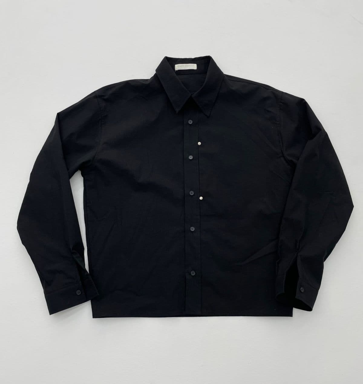 Rivet cropped long-sleeve shirt - 이미지 4