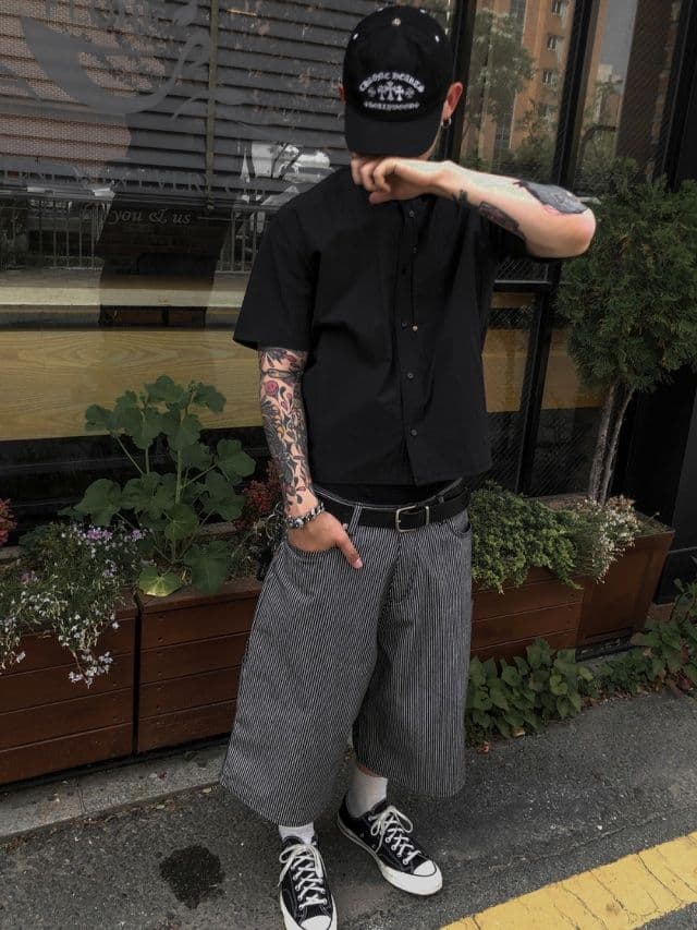 Rivet cropped short-sleeve shirt - 이미지 7