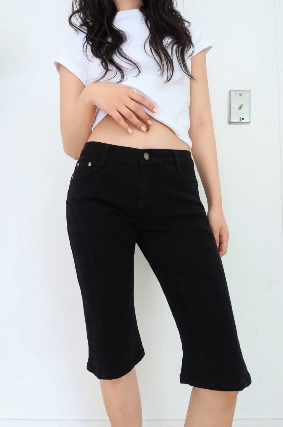 56008 Cotton Cut Capri Pants - 이미지 7