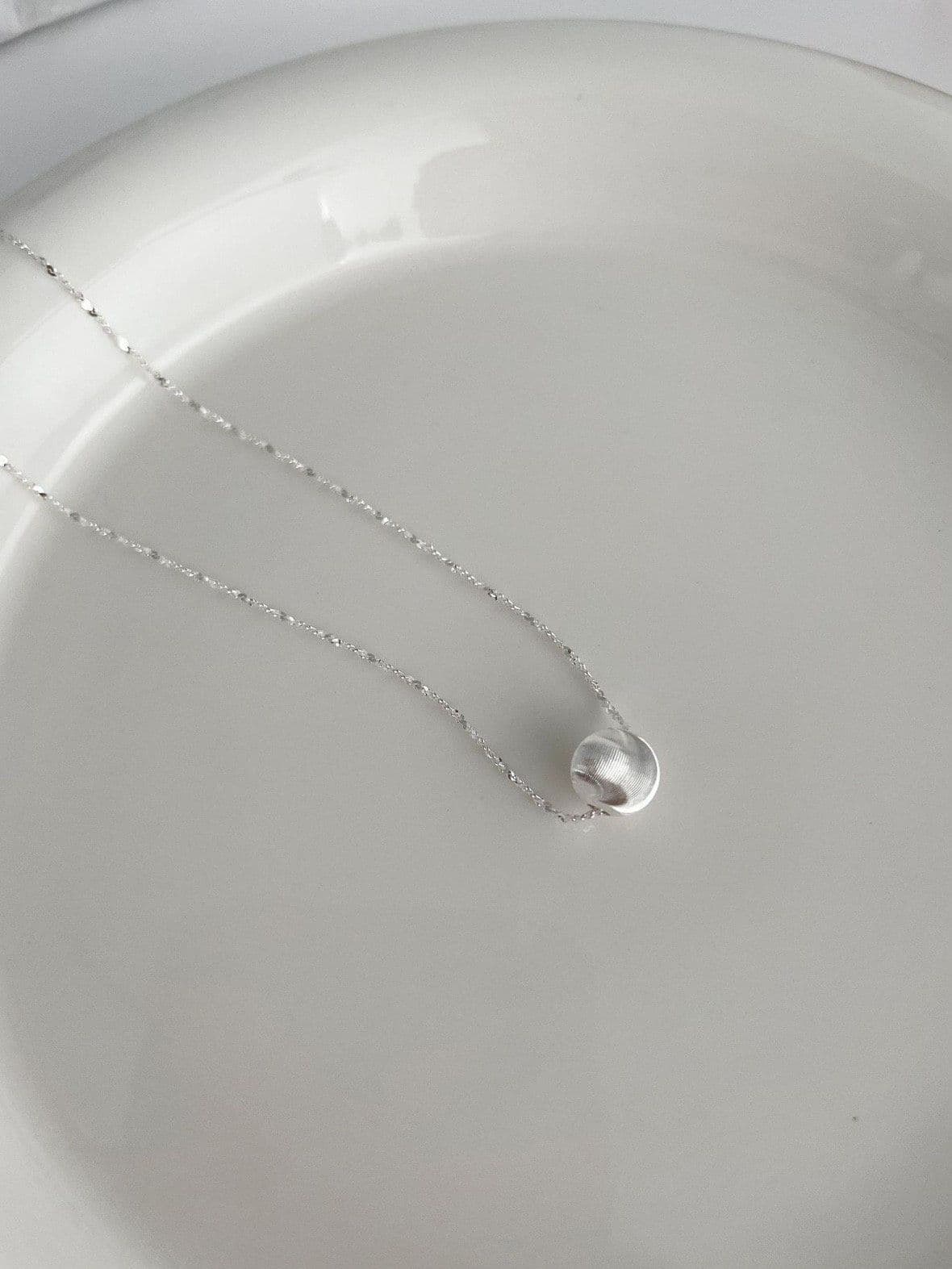 Shining Matte Ball Necklace N240 - 이미지 3