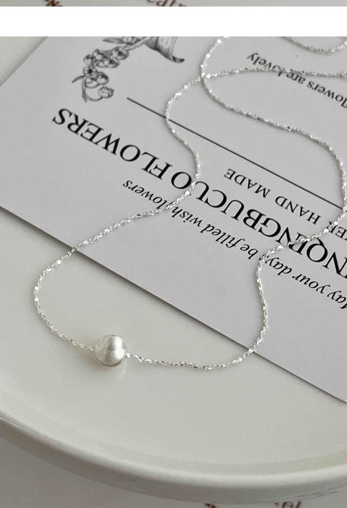 Shining Matte Ball Necklace N240 - 이미지 14