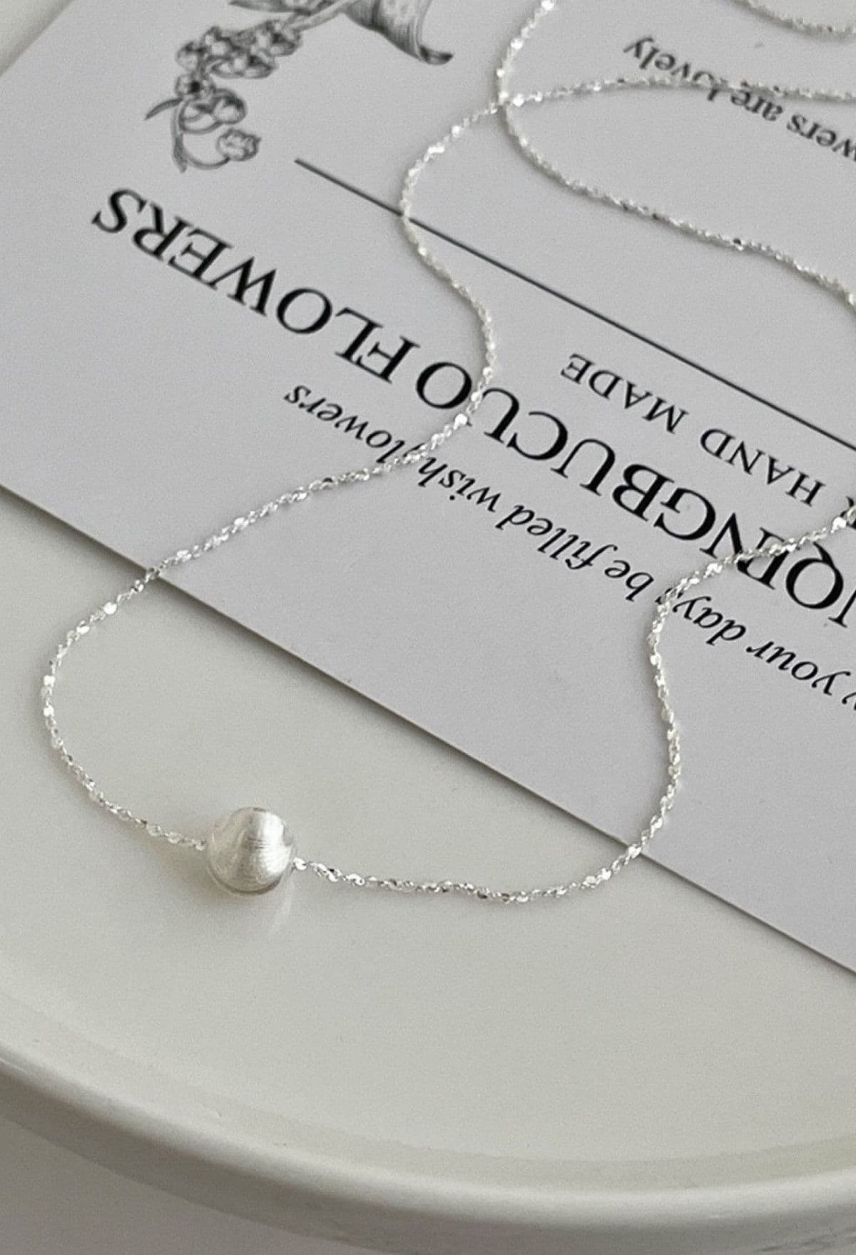 Shining Matte Ball Necklace N240 - 이미지 16