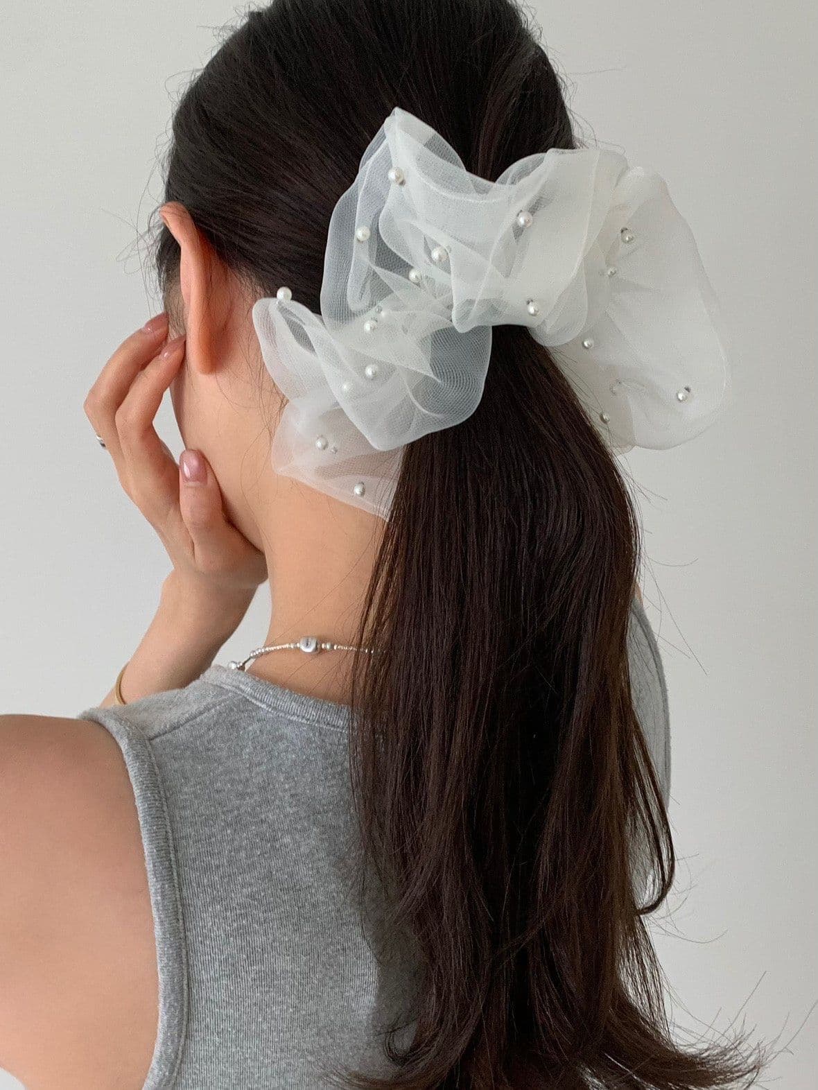 Jinjukok Volume Hair Scrunchie H162 - 이미지 8