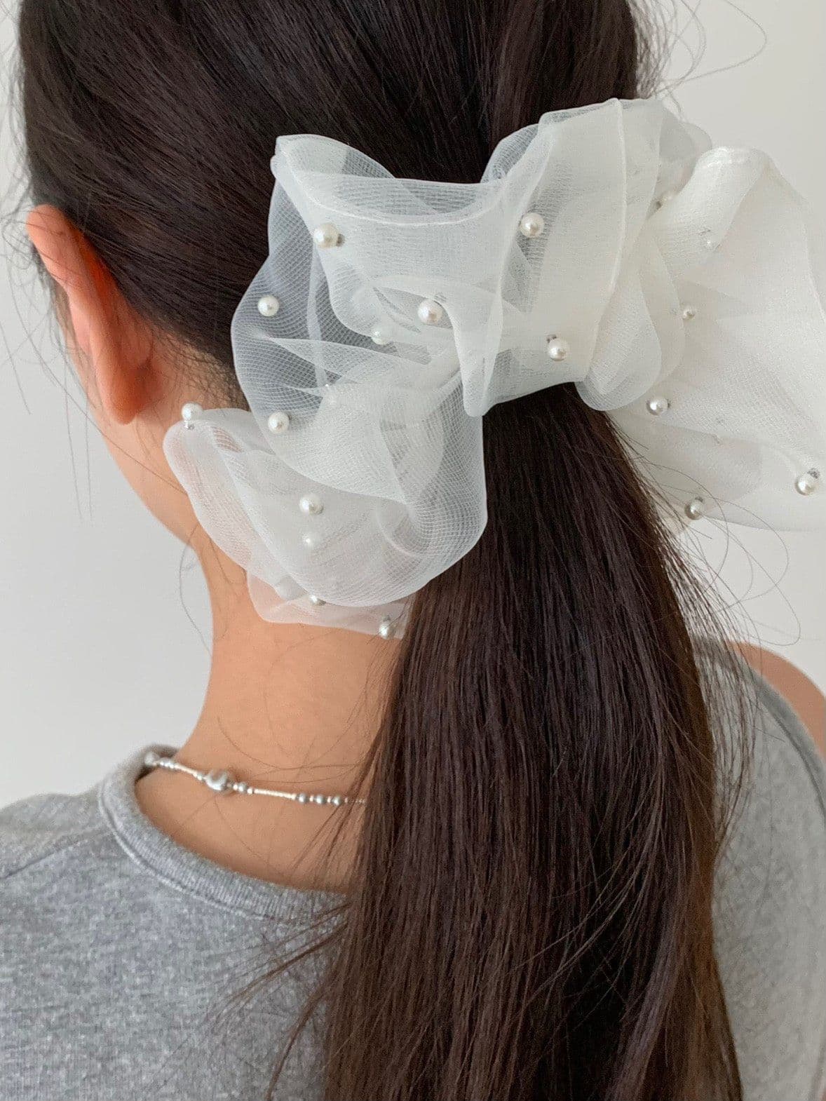 Jinjukok Volume Hair Scrunchie H162 - 이미지 11
