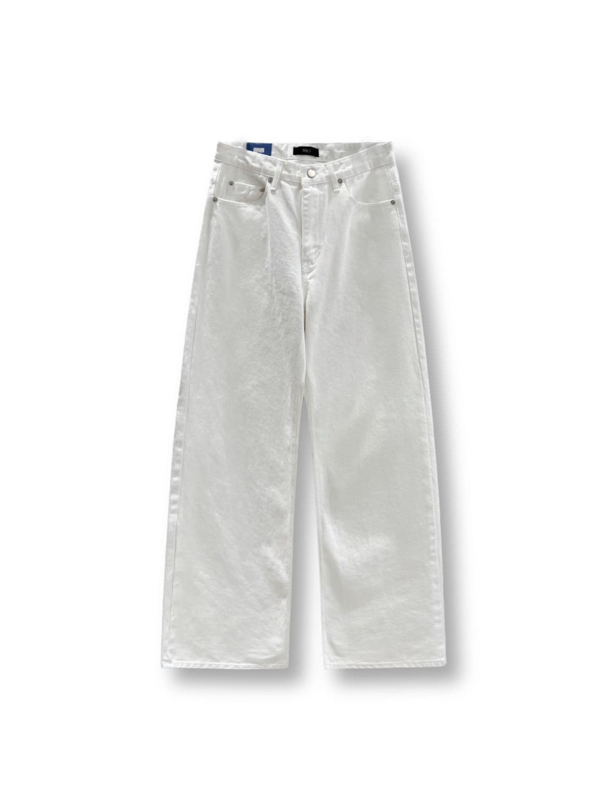 New Arrival_White Cotton Wide Pants (Unisex White Cotton Wide Fit Pants Big Size Not See-through) - 이미지 2