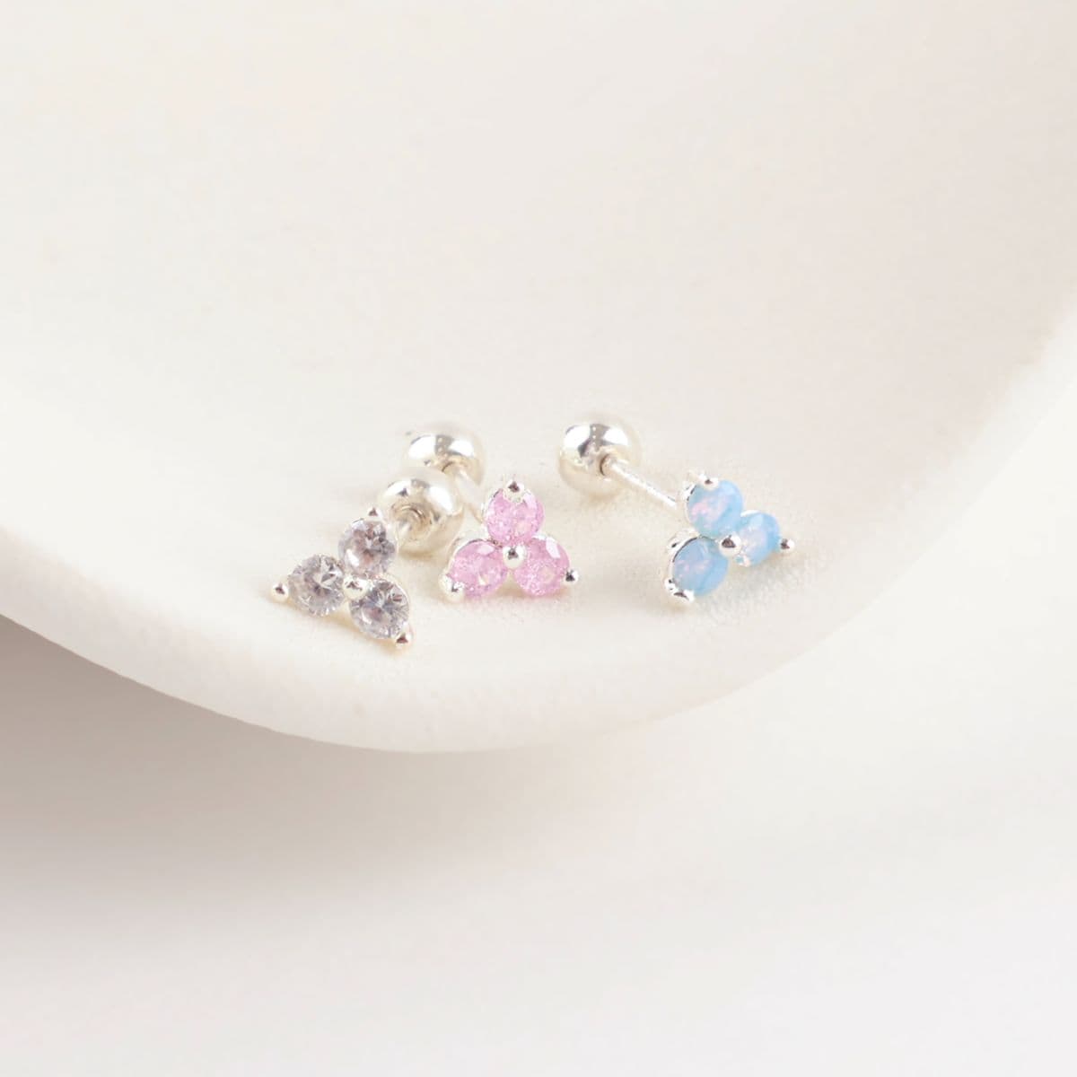 [Noble Piercing] Three-leaf flower - 이미지 1