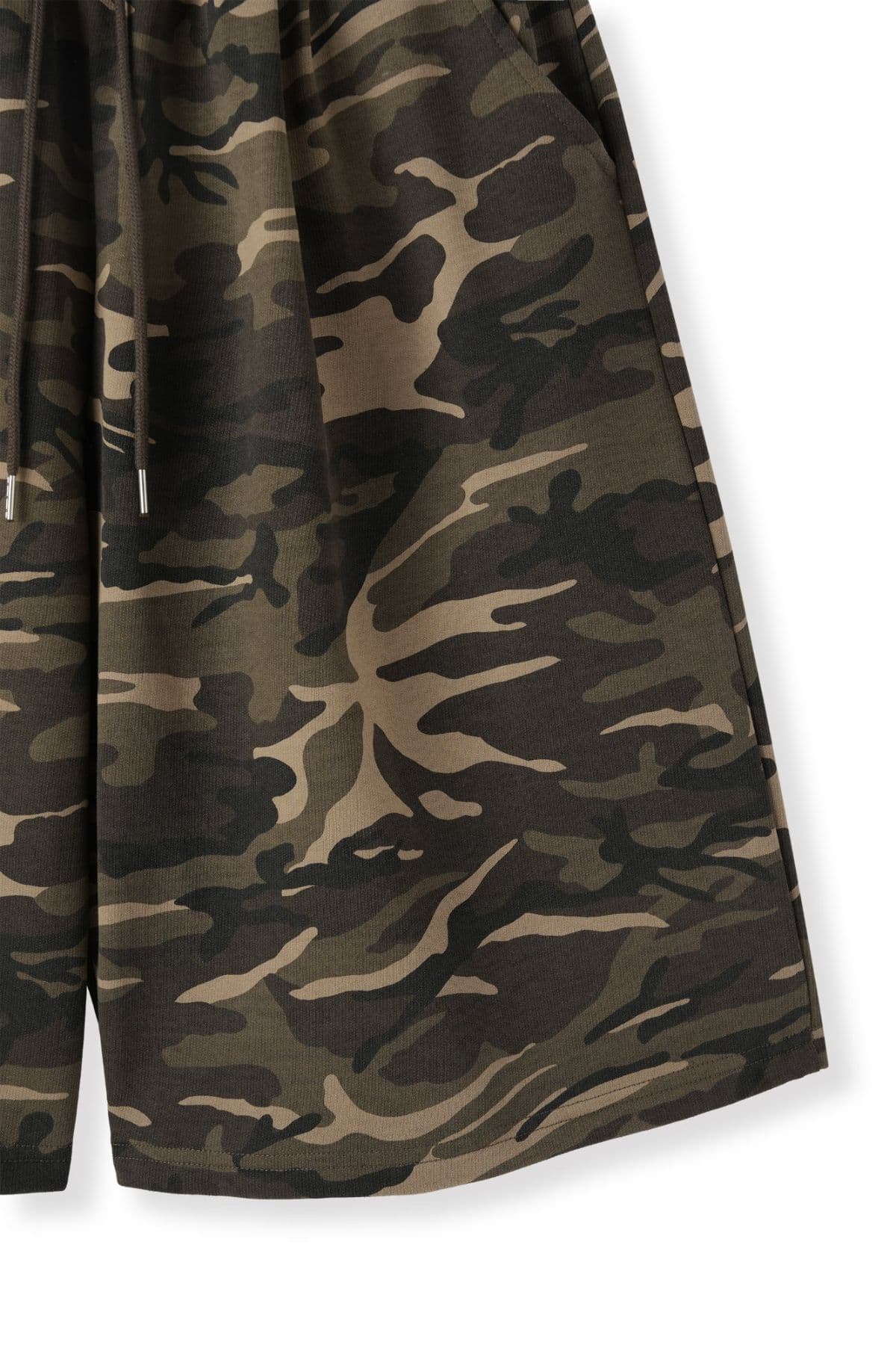 Camo Single-pleat Waist Shorts (Bermuda, Wide) - 이미지 7