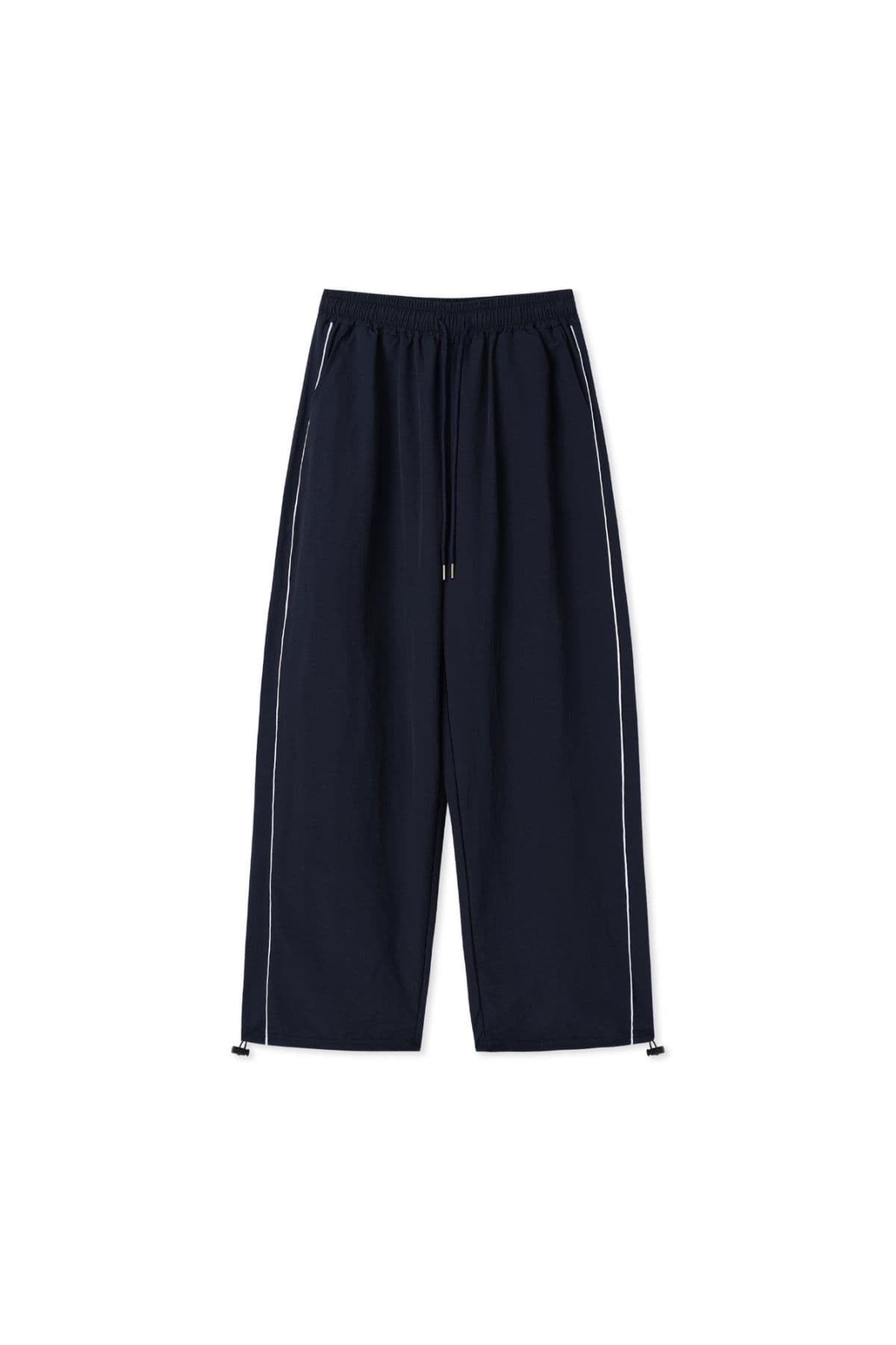 Piping line nylon string pants - 이미지 6