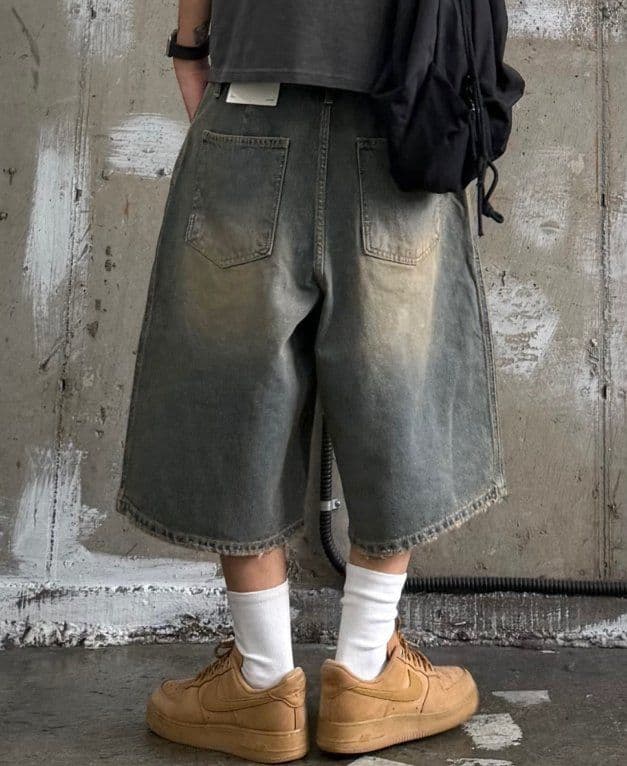 784 Dirty Bermuda denim shorts - 이미지 3