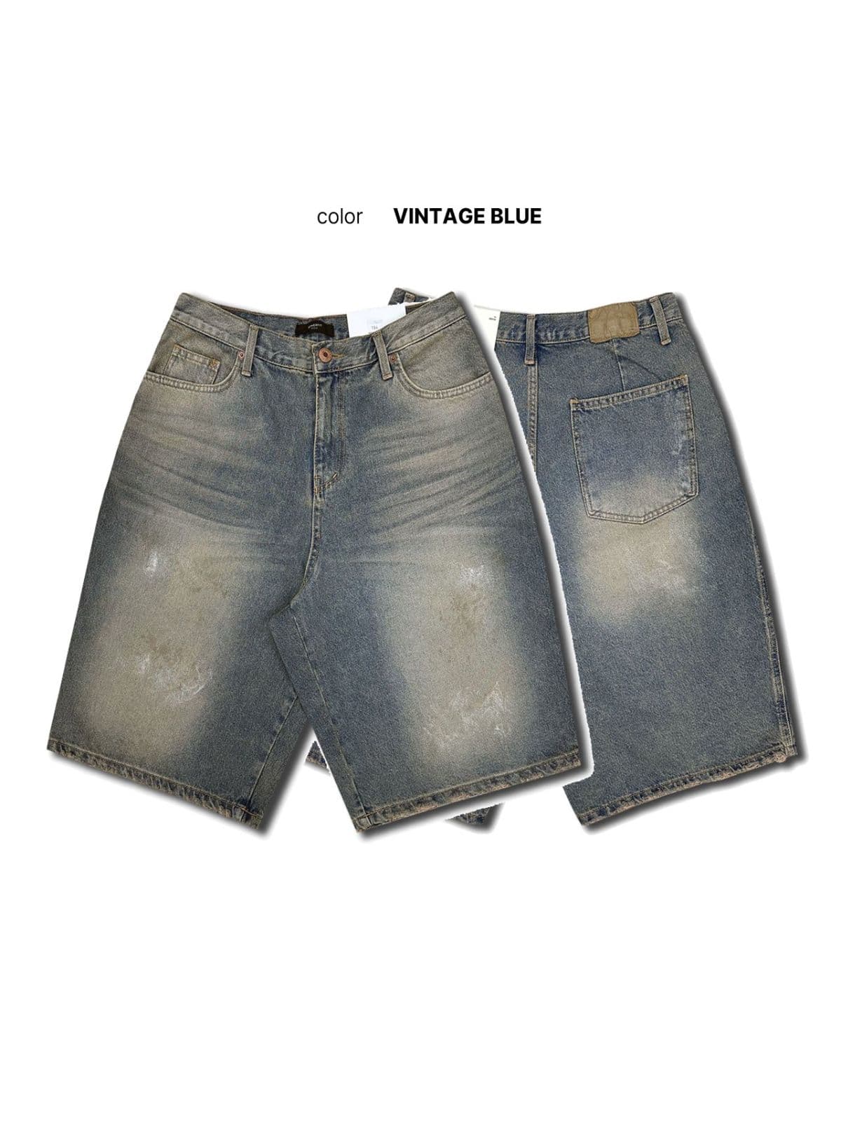 784 Dirty Bermuda denim shorts - 이미지 4