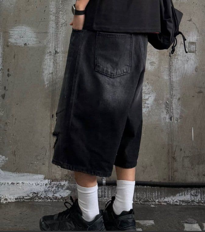 785 Vintage Bermuda Black Denim Bermuda - 이미지 3