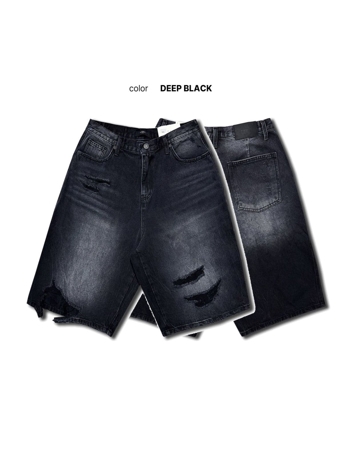 785 Vintage Bermuda Black Denim Bermuda - 이미지 4