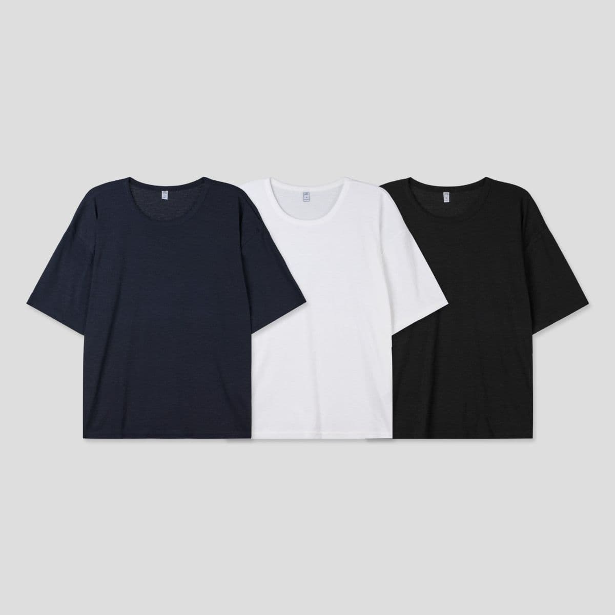 Linen U-neck short sleeves - 이미지 8