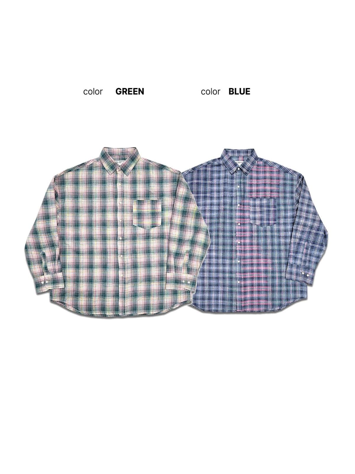 341 Jaejae Seersucker Check Shirt - 이미지 5