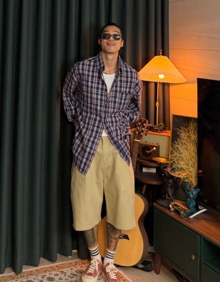 411 Poetcore Check Shirt - 이미지 3