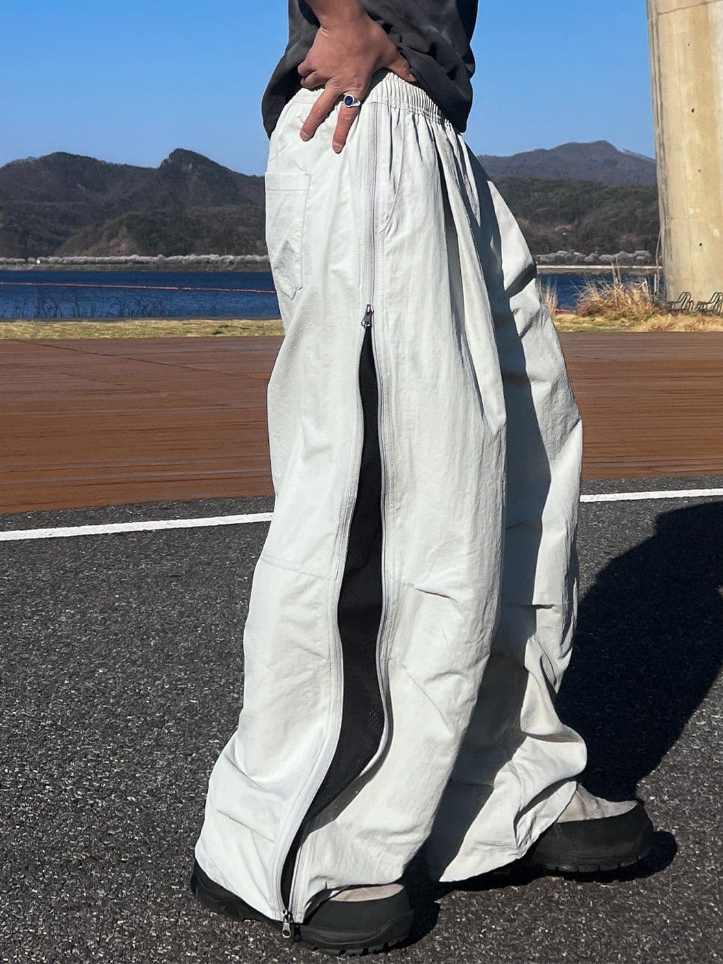 817 Side Zipper Balloon Pants - 이미지 5