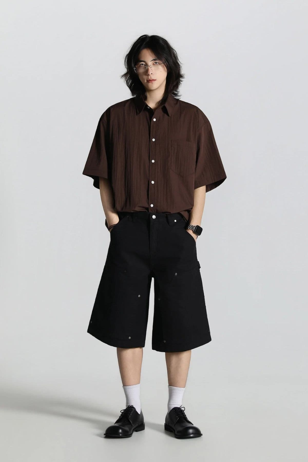 415 Essential Boxy Fit Shirt - 이미지 3