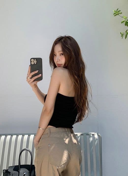 Ob Shirring Top (Tight Tube Top Shirring Crop Bustier) - 이미지 6