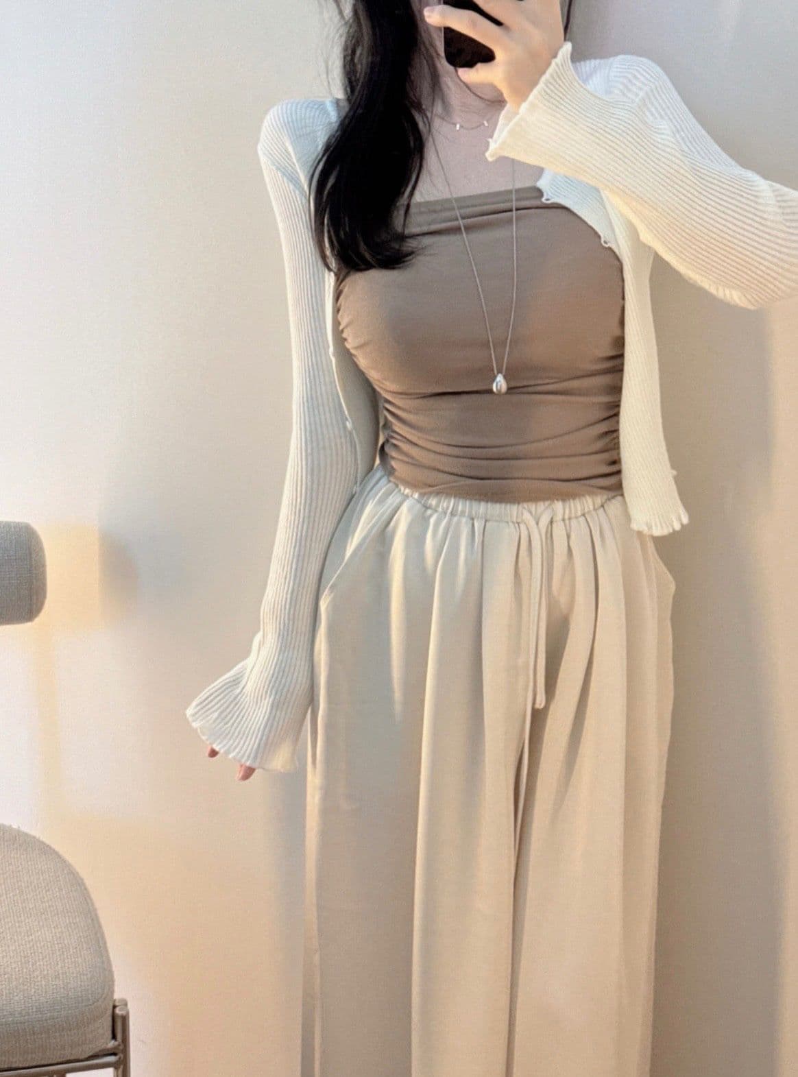 Ob Shirring Top (Tight Tube Top Shirring Crop Bustier) - 이미지 8