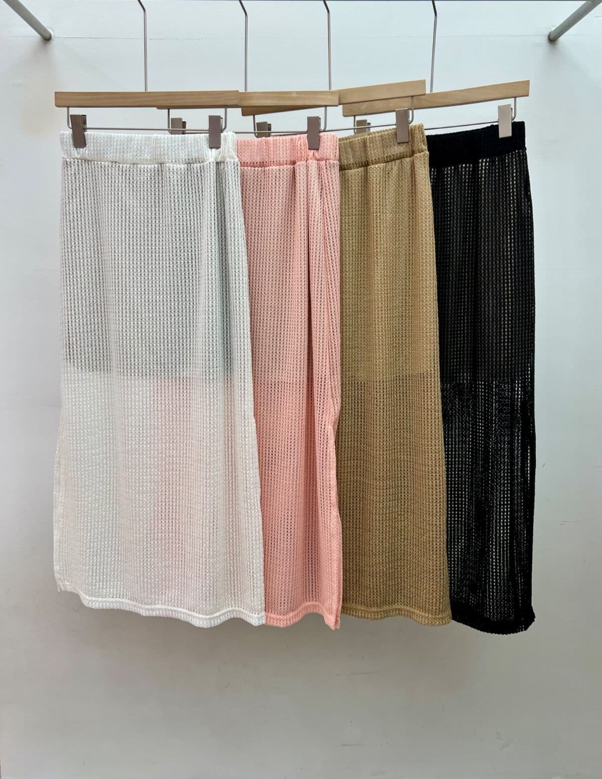 Maxi Knit Skirt (Mesh Knit Maxi Long Skirt with Elastic Waist Beach Cover-up) - 이미지 1