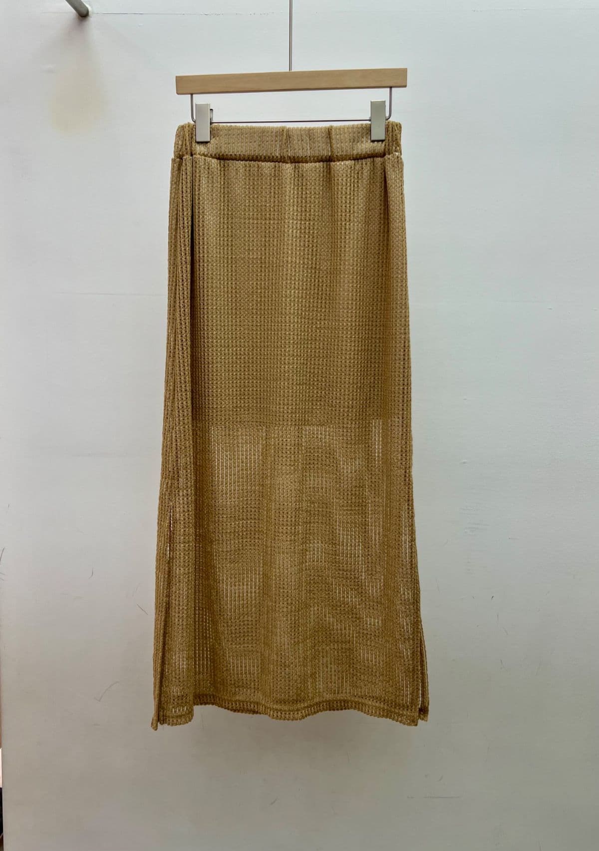 Maxi Knit Skirt (Mesh Knit Maxi Long Skirt with Elastic Waist Beach Cover-up) - 이미지 4
