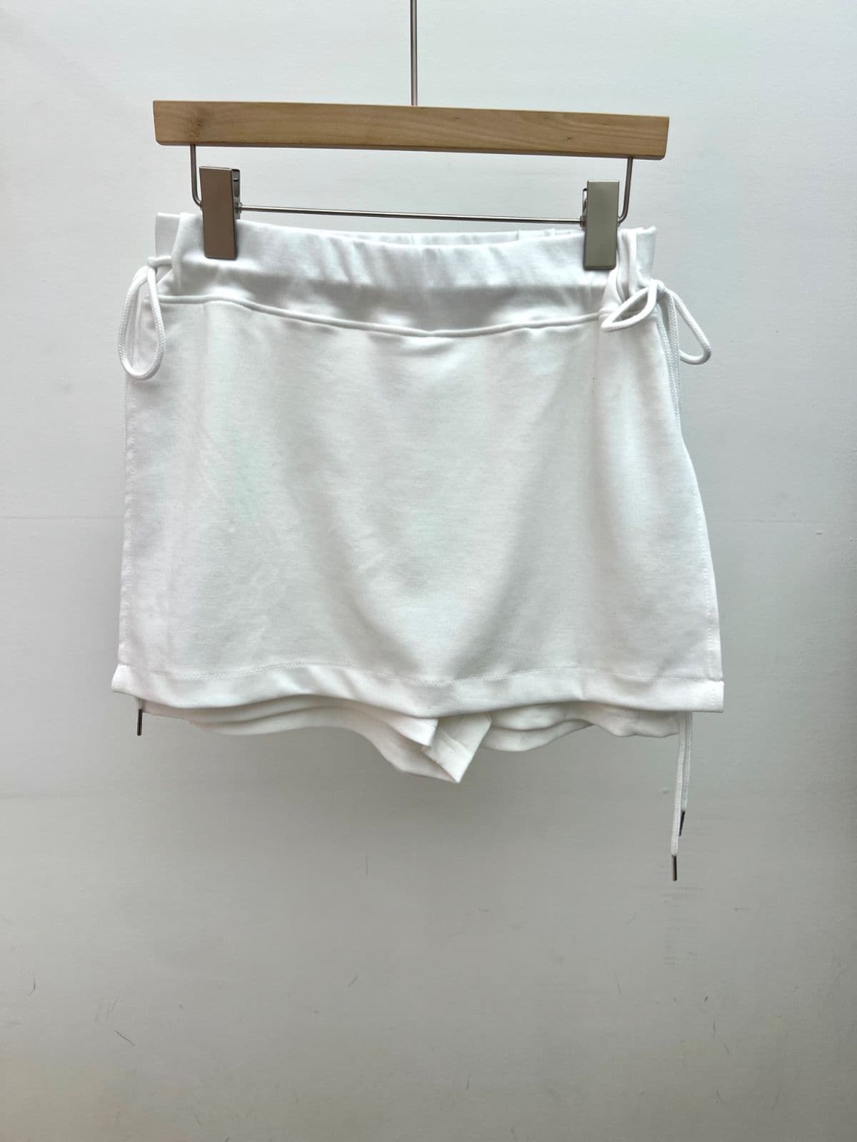 Ez Skirt Pants (Wrap Skirt Pants, Mini Length, Side Slit, String Skirt Pants) - 이미지 2